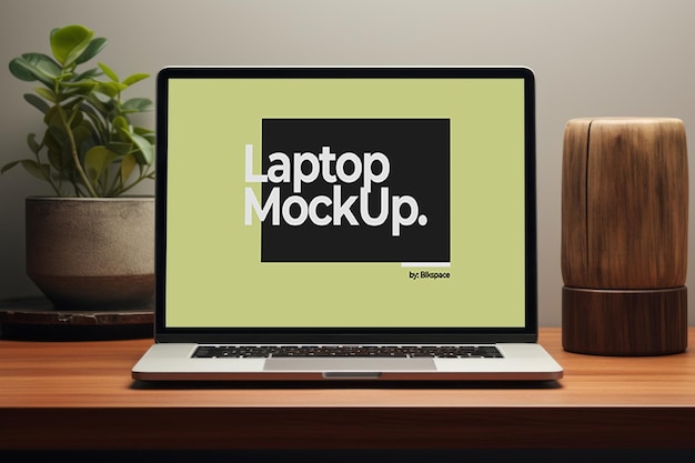 PSD laptop screen mockup