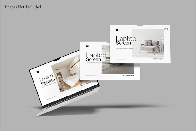 Laptop Screen Presentation Mockup