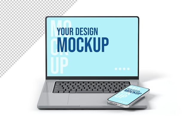 Mockup di dispositivi laptop e smartphone