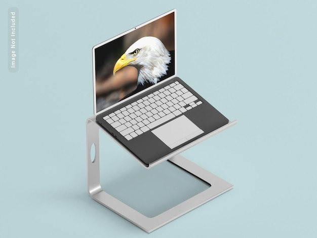 Laptop stand mockup