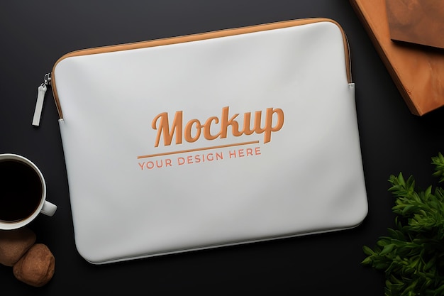 PSD mockup di custodia per laptop e tablet