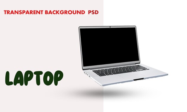 PSD laptop transparante achtergrond psd-bestand