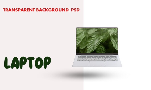 Laptop transparent background psd file