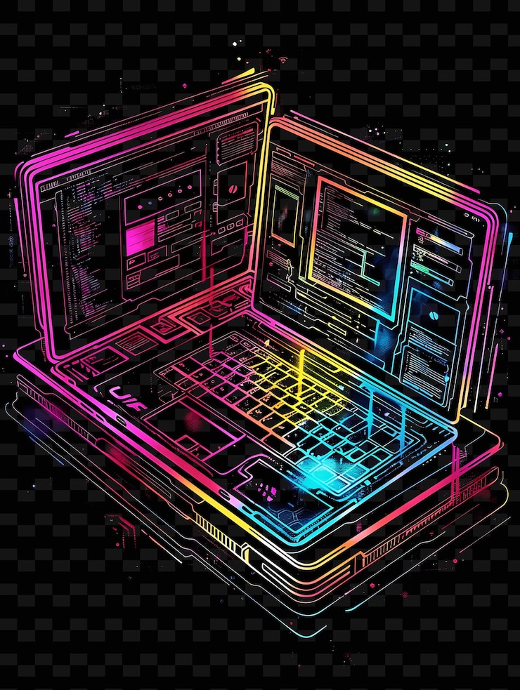 PSD a laptop with the word lg on the bottom