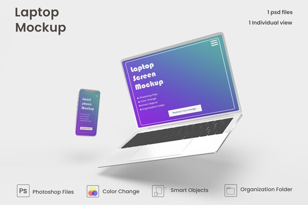 Laptopmodel premium psd