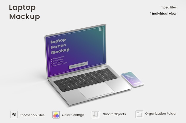 Laptopmodel premium psd