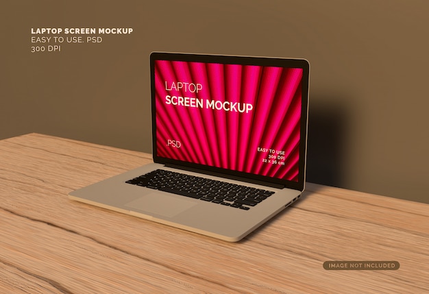 Laptopscherm mockup