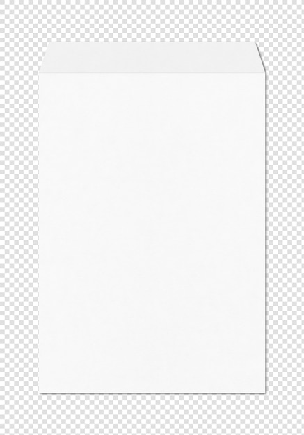 대형 A4 흰색 봉투 모형 템플릿