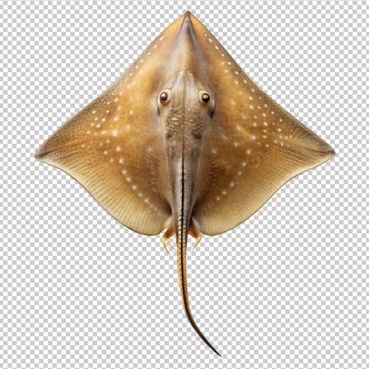 PSD 一隻長尾的大棕色魚