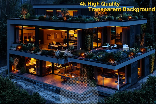 a large building with a lot of windows and a large house with a lot of windows