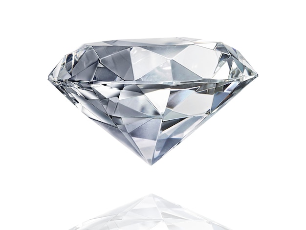 Premium PSD | Large clear diamond transparent background
