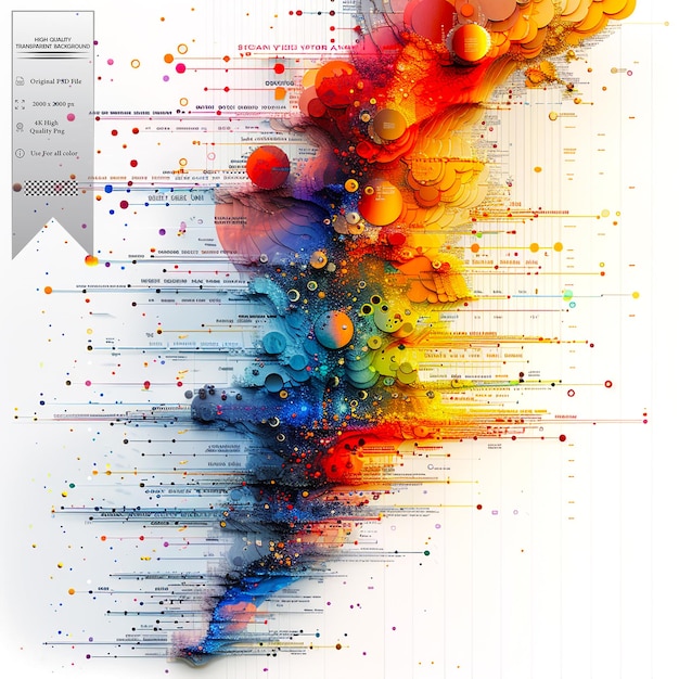 Large complex data sets that require advanced methods to analyze on transparent background