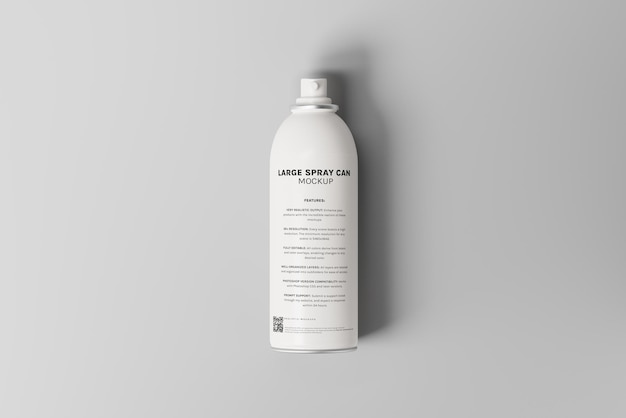 PSD large cosmetic spray can mockup