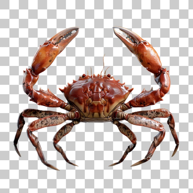 PSD large crab on white background