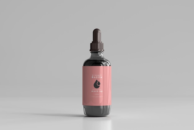 Large Dropper Bottle Mockup