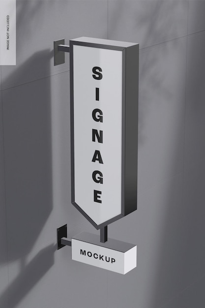 Large exterior signage mockup