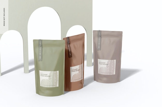 large fertilizer plant bag mockup perspective