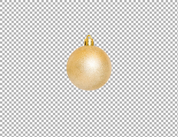 Large golden ball with patterns isolated