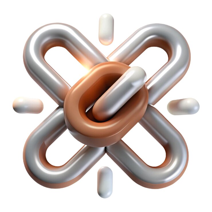 PSD a large metal chain with a large x on it