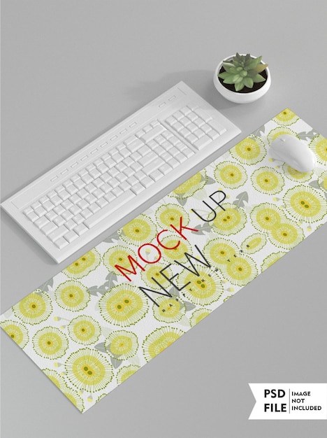 Large mouse pad mockup