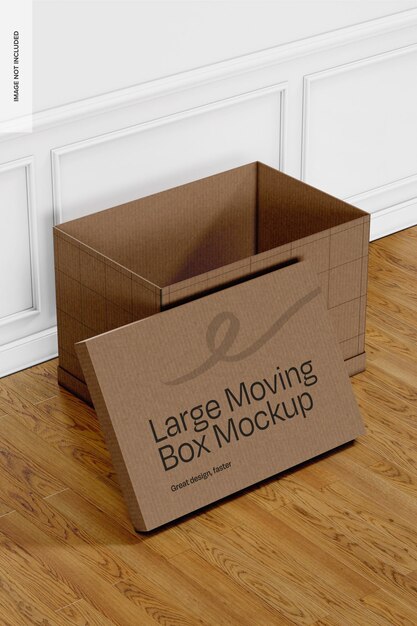 PSD large moving box mockup