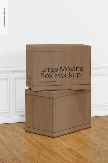 PSD large moving boxes mockup