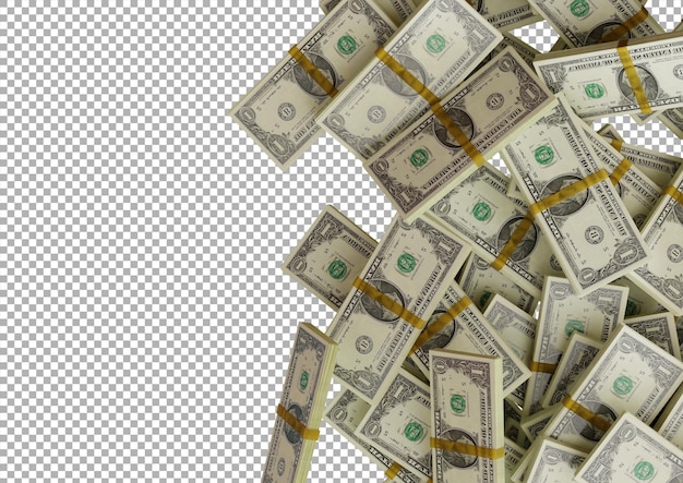 PSD large pile of united states dollar bill large resolution for business finance news background