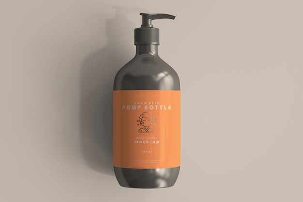 Large pump bottle mockup