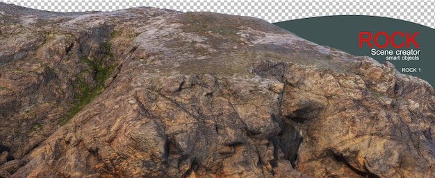 PSD large rocks with roughness and different levels