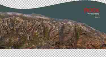 PSD large rocks with roughness and different levels