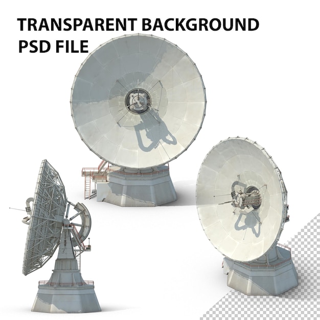 PSD large satellite dish png