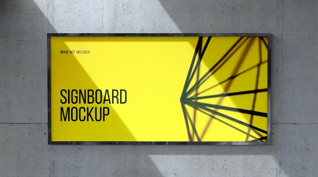 large signboard mockup