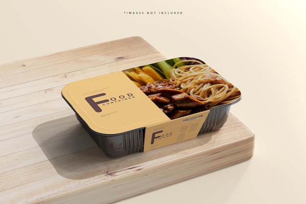 Large Size Food Container Mockup