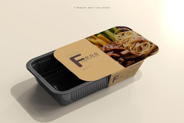 Large size food container mockup