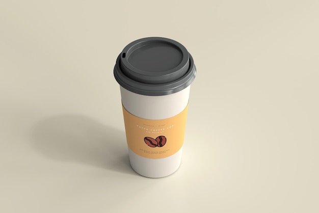 Large size paper coffee cup mockup