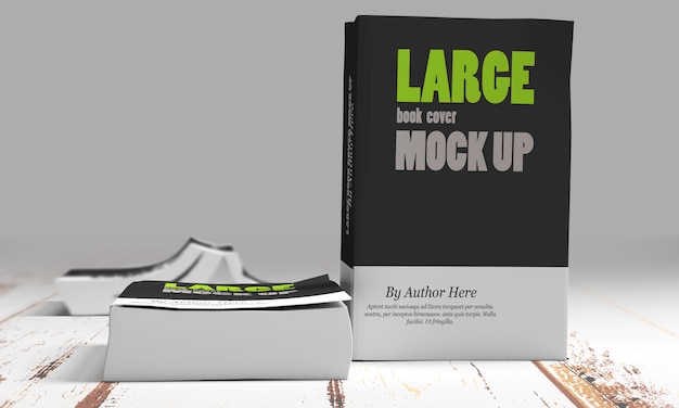 Large softcover book mockups