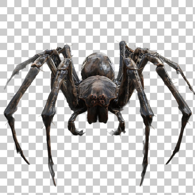 PSD large spider on white surface