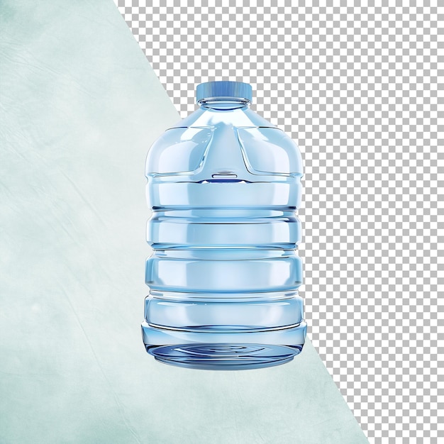 PSD grande bottiglia d'acqua isolata su uno sfondo trasparente