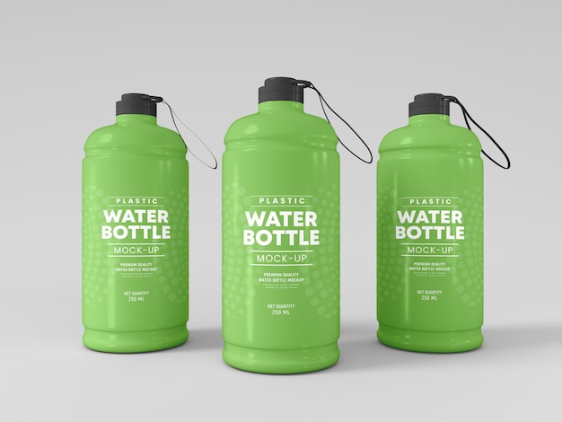 Large water bottle mockup