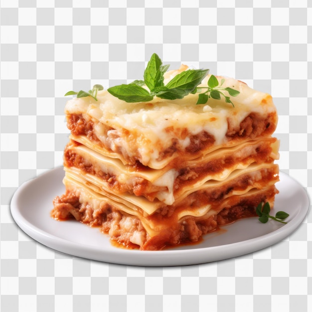 PSD lasagna on a plate