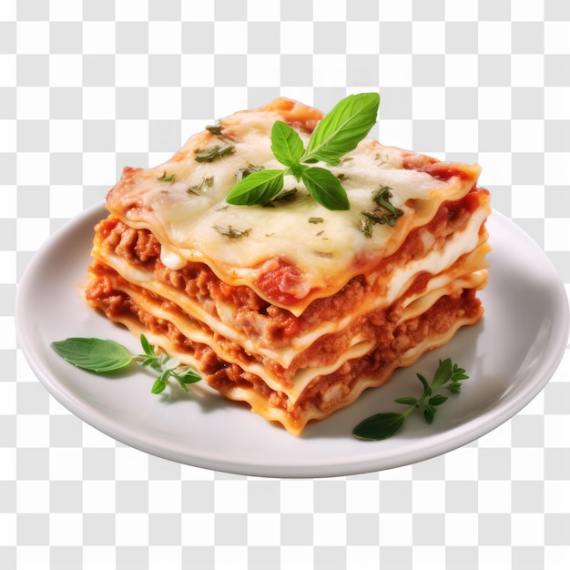 PSD lasagne su un piatto