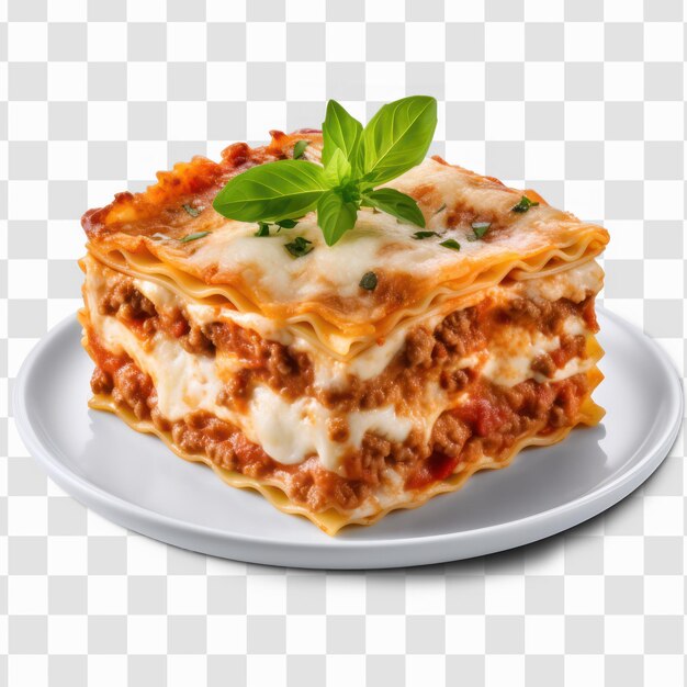 PSD lasagne op een bord .