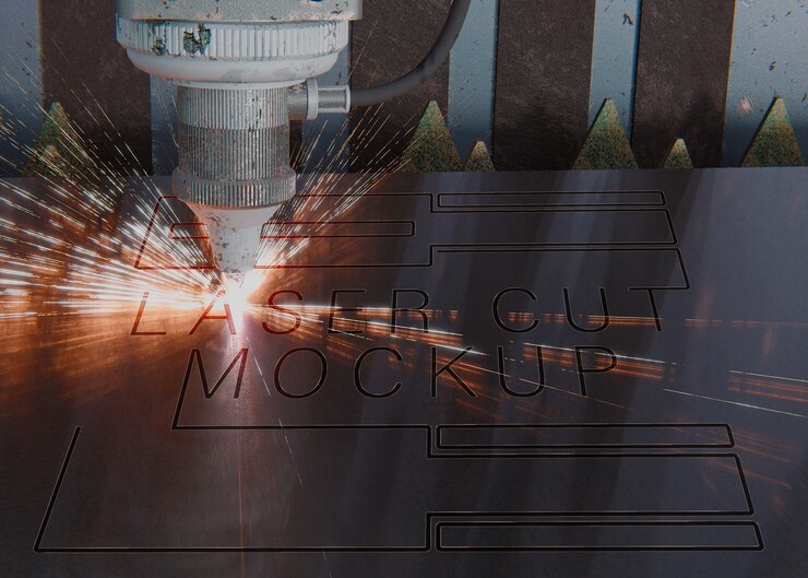 PSD laser engraving on metallic surface
