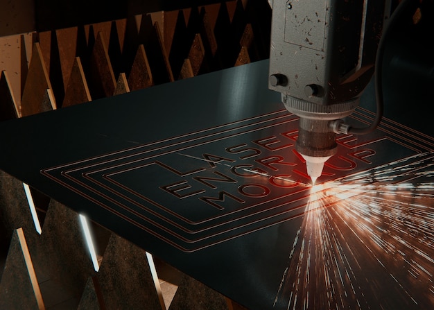Lasergraveren op metalen oppervlak