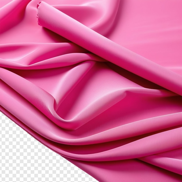 PSD latająca różowa jedwabna tkanina png izolowana na przezroczystym tle premium psd