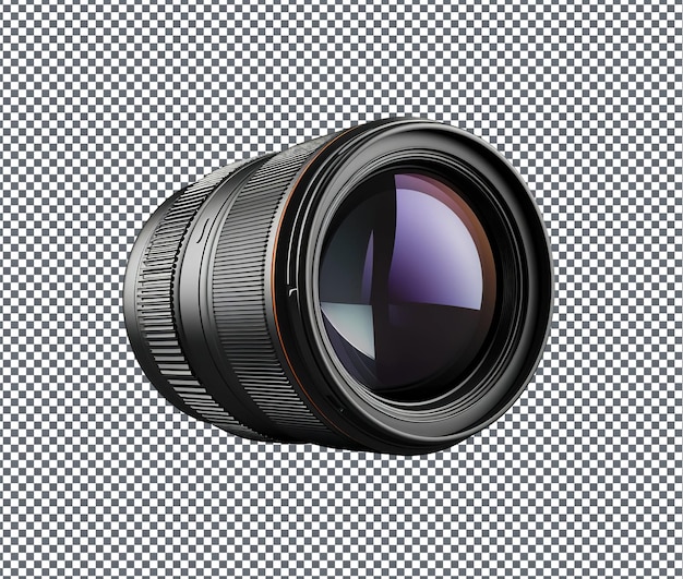 PSD latest camera lens isolated on transparent background