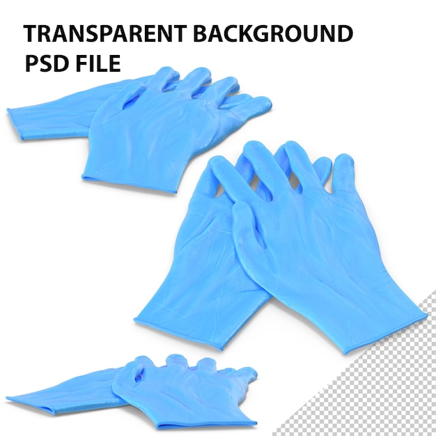 PSD latexhandschoenen png