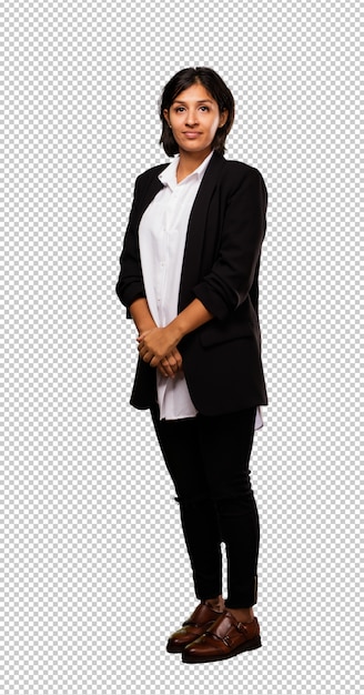 PSD latin business woman standing