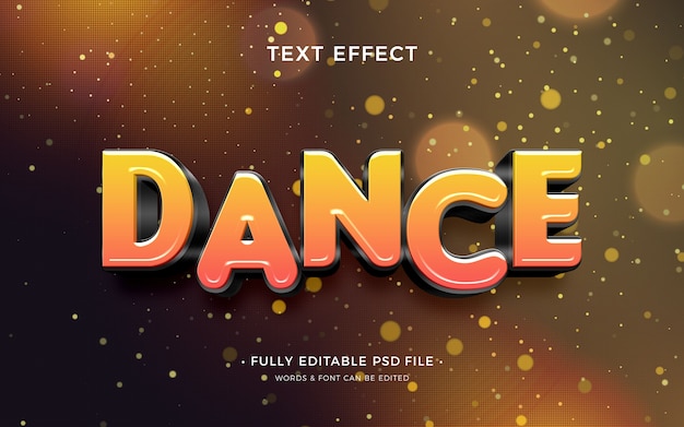 PSD latin dance text effect