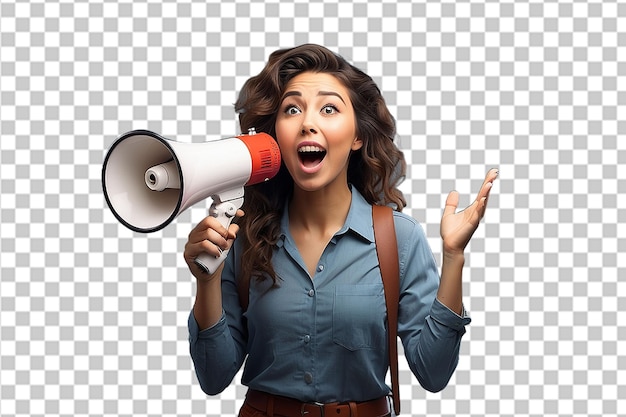 PSD latino woman smiling looking at the camera and giving the peace sign